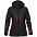 Куртка софтшелл женская Patrol, черная с синим с логотипом в Волгограде заказать по выгодной цене в кибермаркете AvroraStore
