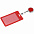 Чехол для пропуска с ретрактором Devon, красный с логотипом в Волгограде заказать по выгодной цене в кибермаркете AvroraStore
