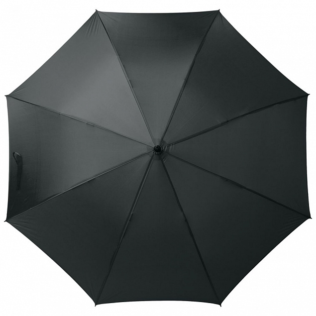 Зонт-трость Wind, черный с логотипом в Волгограде заказать по выгодной цене в кибермаркете AvroraStore