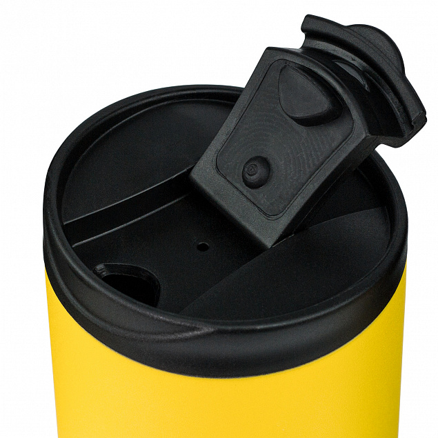 Термокружка вакуумная, Rondo, Lemoni, 450 ml, желтая с логотипом в Волгограде заказать по выгодной цене в кибермаркете AvroraStore