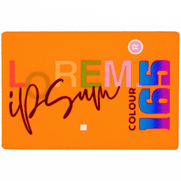 Наклейка тканевая Lunga, L,оранжевый неон с логотипом в Волгограде заказать по выгодной цене в кибермаркете AvroraStore
