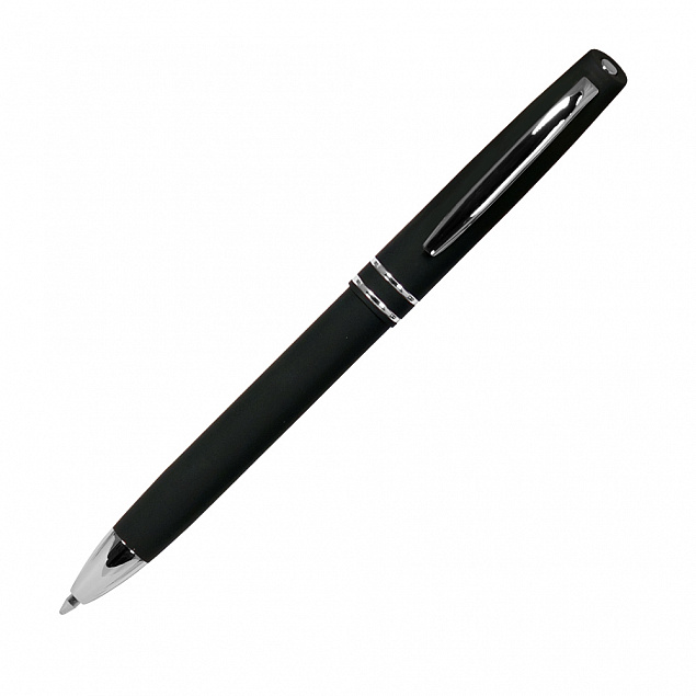 Шариковая ручка Consul, черная/1 с логотипом в Волгограде заказать по выгодной цене в кибермаркете AvroraStore