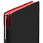 Ежедневник Flexpen Black, недатированный, черный с красным с логотипом в Волгограде заказать по выгодной цене в кибермаркете AvroraStore