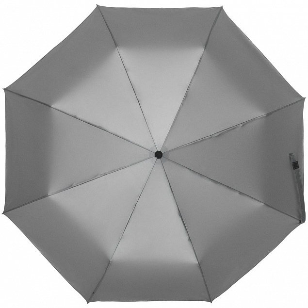 Зонт складной ironWalker, серебристый с логотипом в Волгограде заказать по выгодной цене в кибермаркете AvroraStore