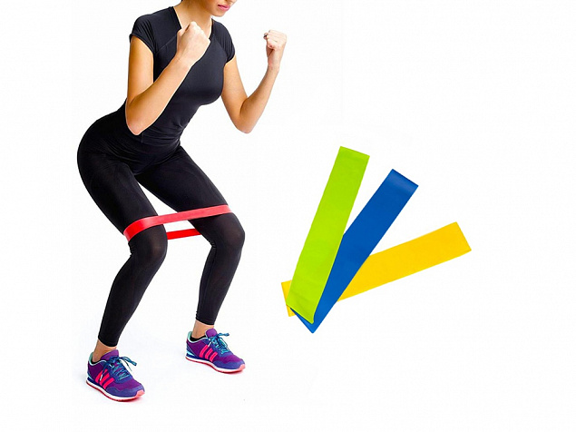 Набор фитнес-резинок Strong с логотипом в Волгограде заказать по выгодной цене в кибермаркете AvroraStore