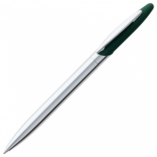 Ручка шариковая Dagger Soft Touch, зеленая с логотипом в Волгограде заказать по выгодной цене в кибермаркете AvroraStore