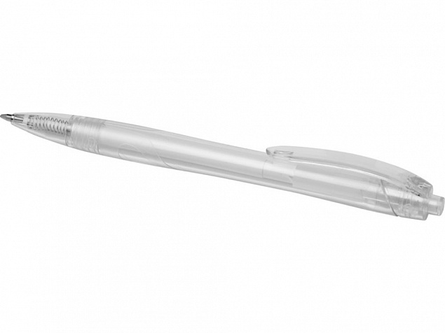Шариковая ручка Honua из переработанного ПЭТ, прозрачный/белый с логотипом в Волгограде заказать по выгодной цене в кибермаркете AvroraStore