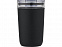 Bello, стеклянная кружка объемом 420 мл с внешней стенкой из переработанного пластика, черный с логотипом в Волгограде заказать по выгодной цене в кибермаркете AvroraStore