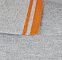 Рубашка поло мужская PASADENA MEN 200 с контрастной отделкой, серый меланж c оранжевым с логотипом в Волгограде заказать по выгодной цене в кибермаркете AvroraStore