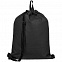 Рюкзак на затяжках Melango, черный с логотипом в Волгограде заказать по выгодной цене в кибермаркете AvroraStore