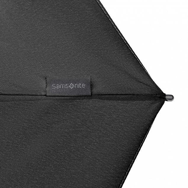Складной зонт Alu Drop S, 4 сложения, автомат, черный с логотипом в Волгограде заказать по выгодной цене в кибермаркете AvroraStore