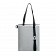 Шоппер Superbag Reflect (серый с чёрным) с логотипом в Волгограде заказать по выгодной цене в кибермаркете AvroraStore