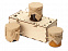 Подарочный набор с тремя видами варенья в деревянной коробке Trio Sweet с логотипом в Волгограде заказать по выгодной цене в кибермаркете AvroraStore