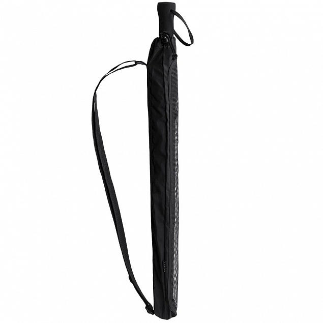 Зонт-трость Hogg Trek, черный с логотипом в Волгограде заказать по выгодной цене в кибермаркете AvroraStore