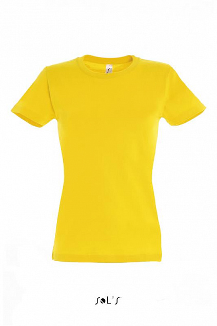 Фуфайка (футболка) IMPERIAL женская,Жёлтый L с логотипом в Волгограде заказать по выгодной цене в кибермаркете AvroraStore
