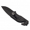 Складной нож Intact, черный с логотипом в Волгограде заказать по выгодной цене в кибермаркете AvroraStore