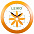 Часы настенные Vivid large, оранжевые с логотипом в Волгограде заказать по выгодной цене в кибермаркете AvroraStore