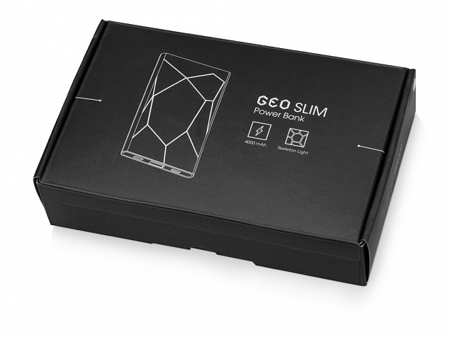 Портативное зарядное устройство XOOPAR GEO SLIM с логотипом в Волгограде заказать по выгодной цене в кибермаркете AvroraStore