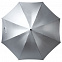 Зонт-трость Wind, серебристый с логотипом в Волгограде заказать по выгодной цене в кибермаркете AvroraStore