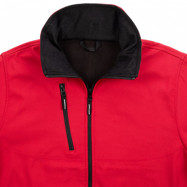 Куртка софтшелл мужская Zagreb, красная с логотипом в Волгограде заказать по выгодной цене в кибермаркете AvroraStore