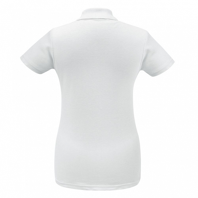 Рубашка поло женская ID.001 белая с логотипом в Волгограде заказать по выгодной цене в кибермаркете AvroraStore
