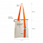 Шоппер Superbag с ремувкой 4sb (неокрашенный с оранжевым) с логотипом в Волгограде заказать по выгодной цене в кибермаркете AvroraStore
