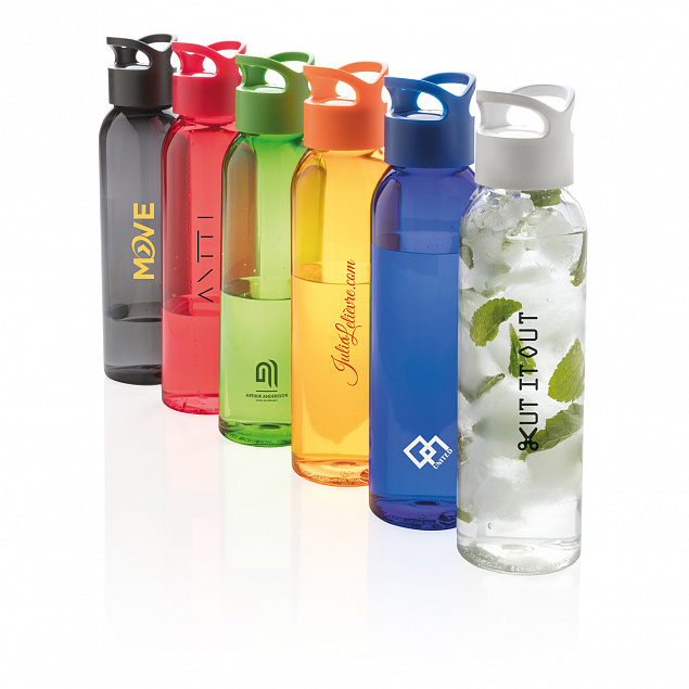 Герметичная бутылка для воды из AS-пластика, зеленая с логотипом в Волгограде заказать по выгодной цене в кибермаркете AvroraStore