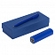 Набор Couple: аккумулятор и ручка, синий с логотипом в Волгограде заказать по выгодной цене в кибермаркете AvroraStore