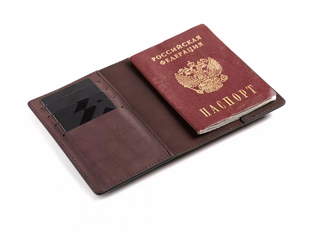 Обложка для паспорта «Нит» с логотипом в Волгограде заказать по выгодной цене в кибермаркете AvroraStore