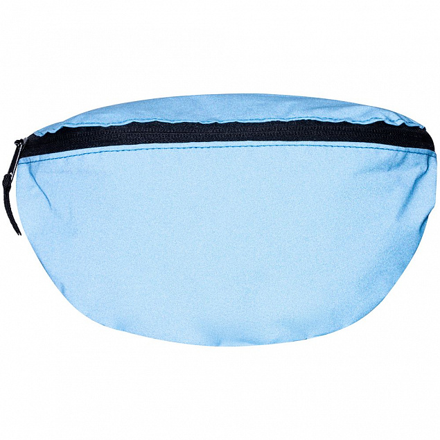 Поясная сумка Manifest Color из светоотражающей ткани, синяя с логотипом в Волгограде заказать по выгодной цене в кибермаркете AvroraStore