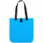 Шопер Manifest Color из светоотражающей ткани, синий с логотипом в Волгограде заказать по выгодной цене в кибермаркете AvroraStore