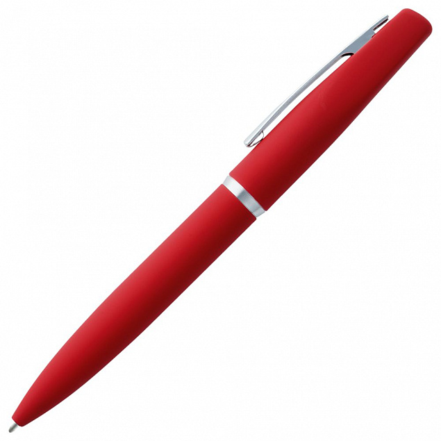 Ручка шариковая Bolt Soft Touch, красная с логотипом в Волгограде заказать по выгодной цене в кибермаркете AvroraStore