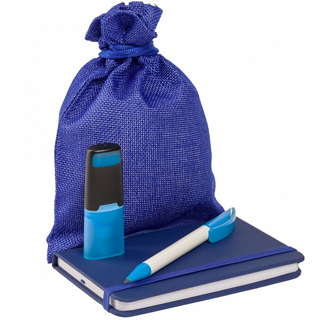 Подарочный мешок Foster Thank, M, синий с логотипом в Волгограде заказать по выгодной цене в кибермаркете AvroraStore