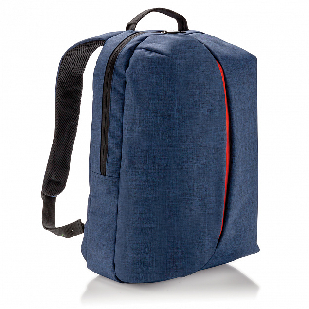 Рюкзак Smart, синий с логотипом в Волгограде заказать по выгодной цене в кибермаркете AvroraStore