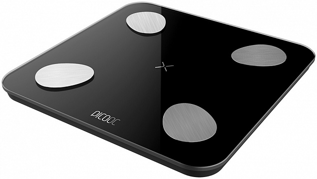 Умные диагностические весы Picooc Mini Lite Black (6924917717469), черный с логотипом в Волгограде заказать по выгодной цене в кибермаркете AvroraStore