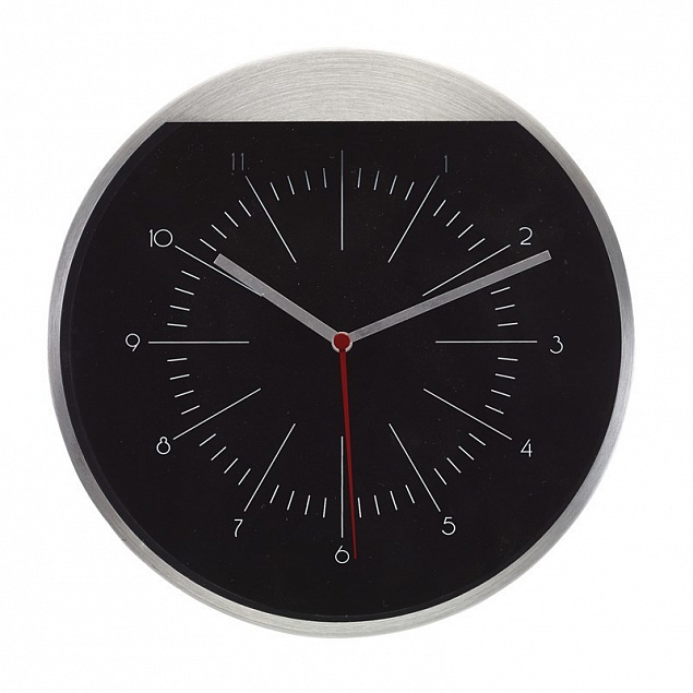 Настенные часы ROUNDABOUT, серебряный с логотипом в Волгограде заказать по выгодной цене в кибермаркете AvroraStore