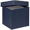 Коробка Cube M, синяя с логотипом в Волгограде заказать по выгодной цене в кибермаркете AvroraStore