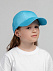 Бейсболка детская Capture Kids, голубая с логотипом в Волгограде заказать по выгодной цене в кибермаркете AvroraStore