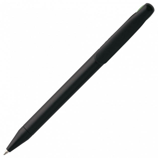 Ручка шариковая Prodir DS1 TMM Dot, черная с зеленым с логотипом в Волгограде заказать по выгодной цене в кибермаркете AvroraStore