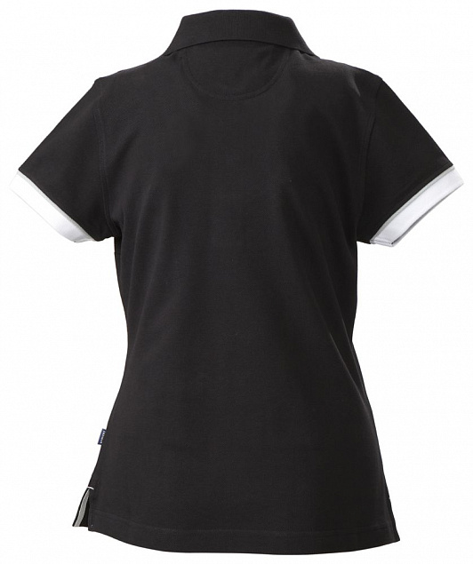 Рубашка поло женская ANTREVILLE, черная с логотипом в Волгограде заказать по выгодной цене в кибермаркете AvroraStore