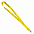 Ланъярд NECK, желтый, полиэстер, 2х50 см с логотипом в Волгограде заказать по выгодной цене в кибермаркете AvroraStore