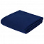 Флисовый плед Warm&Peace, синий с логотипом в Волгограде заказать по выгодной цене в кибермаркете AvroraStore
