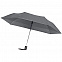Зонт складной Hit Mini AC, серый с логотипом в Волгограде заказать по выгодной цене в кибермаркете AvroraStore