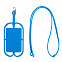 Картхолдер с креплением для телефона, синий с логотипом в Волгограде заказать по выгодной цене в кибермаркете AvroraStore