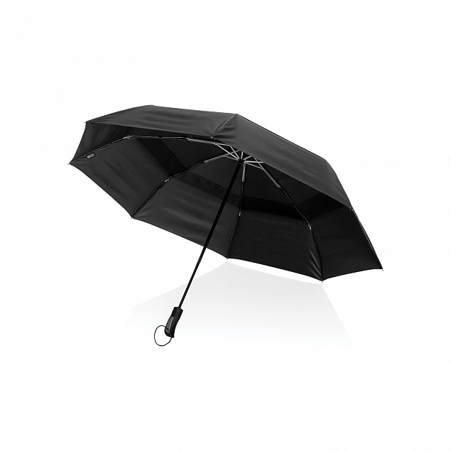 Компактный зонт-антишторм Tornado от Swiss Peak из rPET Aware™, 27" с логотипом в Волгограде заказать по выгодной цене в кибермаркете AvroraStore