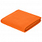 Флисовый плед Warm&Peace, оранжевый с логотипом в Волгограде заказать по выгодной цене в кибермаркете AvroraStore