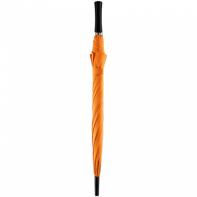 Зонт-трость Lanzer, оранжевый с логотипом в Волгограде заказать по выгодной цене в кибермаркете AvroraStore