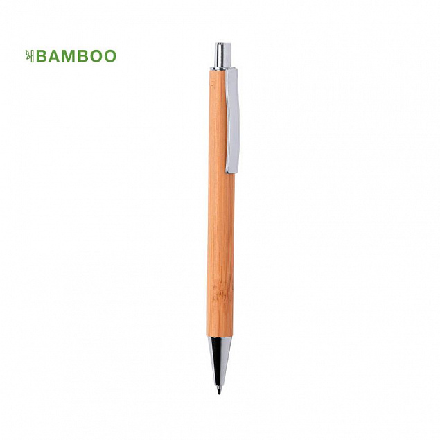 Ручка шариковая,REYCAN, бамбук, металл с логотипом в Волгограде заказать по выгодной цене в кибермаркете AvroraStore