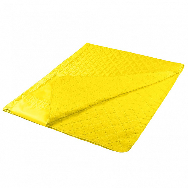 Плед для пикника Comfy, желтый с логотипом в Волгограде заказать по выгодной цене в кибермаркете AvroraStore