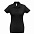 Рубашка поло женская ID.001 черная с логотипом в Волгограде заказать по выгодной цене в кибермаркете AvroraStore